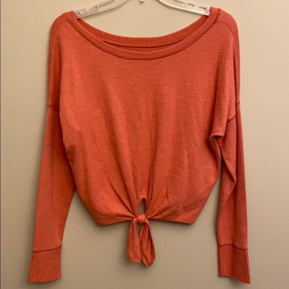 Abercrombie and Fitch tie front sweater